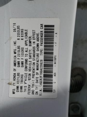 2016 HONDA ACCORD EX 1HGCR2F76GA229629