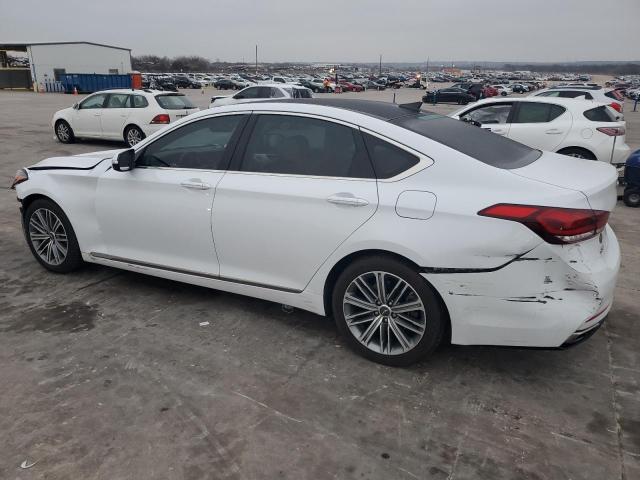 GENESIS G80 BASE 2018 white  gas KMHGN4JE9JU227923 photo #3