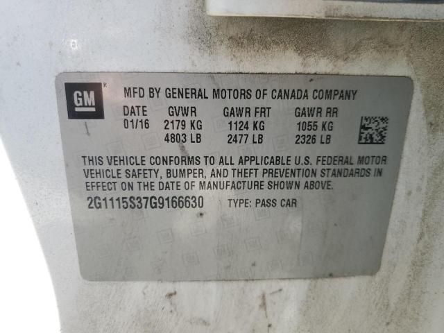 2016 CHEVROLET IMPALA LT - 2G1115S37G9166630