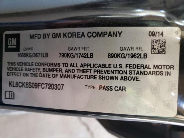 2015 CHEVROLET SPARK EV 1 KL8CK6S09FC720307