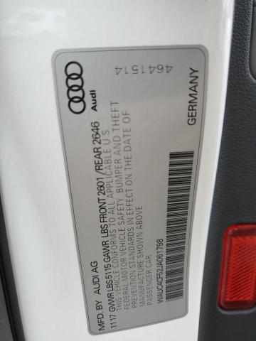 2018 AUDI S5 PRESTIG WAUC4CF52JA061798