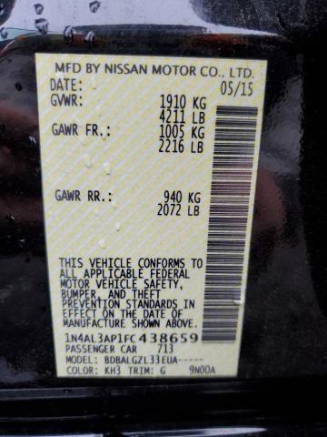 2015 NISSAN ALTIMA 2.5 - 1N4AL3AP1FC438659
