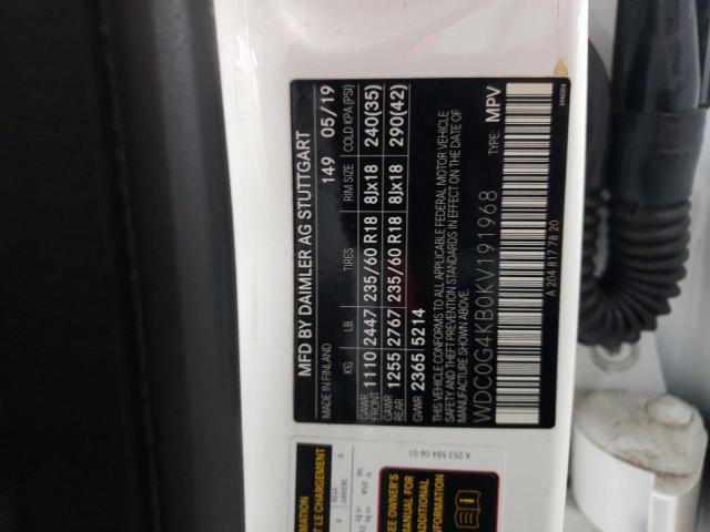 2019 MERCEDES-BENZ GLC 300 4M - WDC0G4KB0KV191968