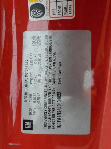 2018 CHEVROLET CAMARO LS - 1G1FA1RS4J0134022
