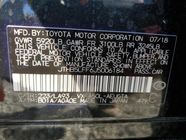 2018 LEXUS LS 500 JTHB5LFF6J5006184