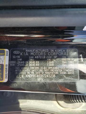 2017 KIA SPORTAGE SX KNDPRCA61H7245238
