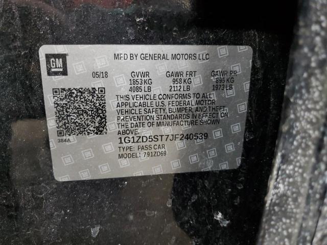 2018 CHEVROLET MALIBU  LT 1G1ZD5ST7JF240539