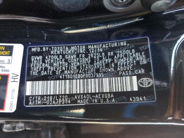 2015 TOYOTA AVALON HYB 4T1BD1EB0FU037995