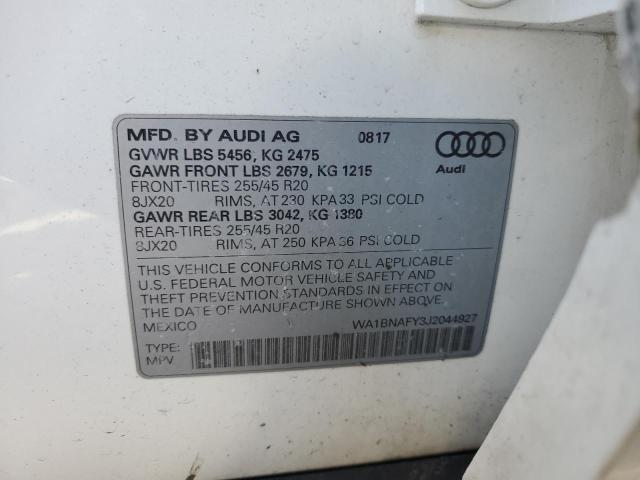 2018 AUDI Q5 PREMIUM - WA1BNAFY3J2044927