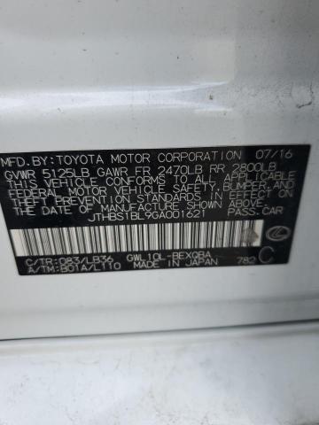 2016 LEXUS GS 450H JTHBS1BL9GA001621