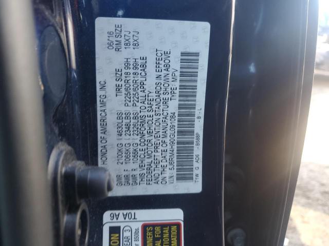 2016 HONDA CR-V TOURI - 5J6RM4H90GL091084