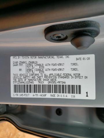 2020 TOYOTA TACOMA DOU 5TFCZ5AN4LX225401