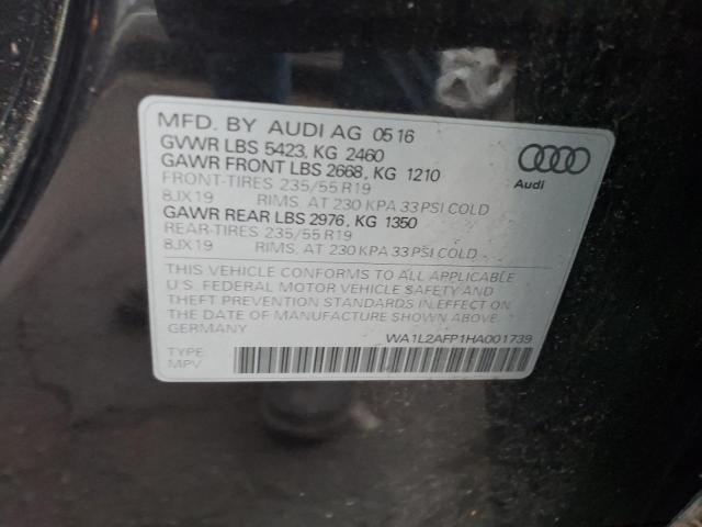 2017 AUDI Q5 PREMIUM - WA1L2AFP1HA001739