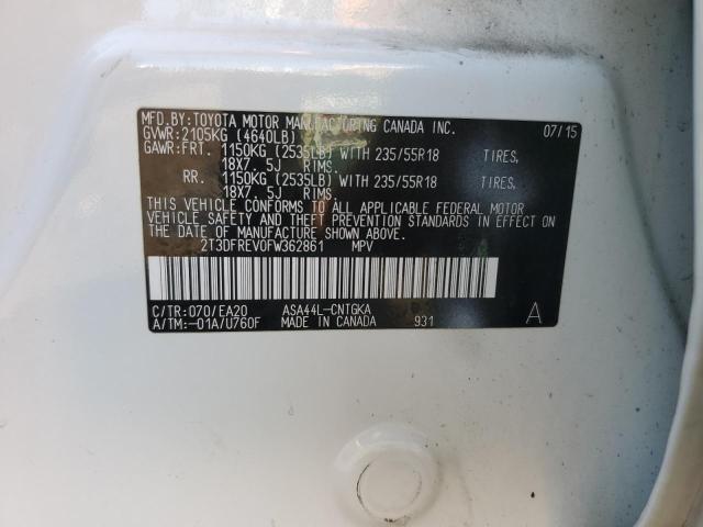 2015 TOYOTA RAV4 LIMIT - 2T3DFREV0FW362861