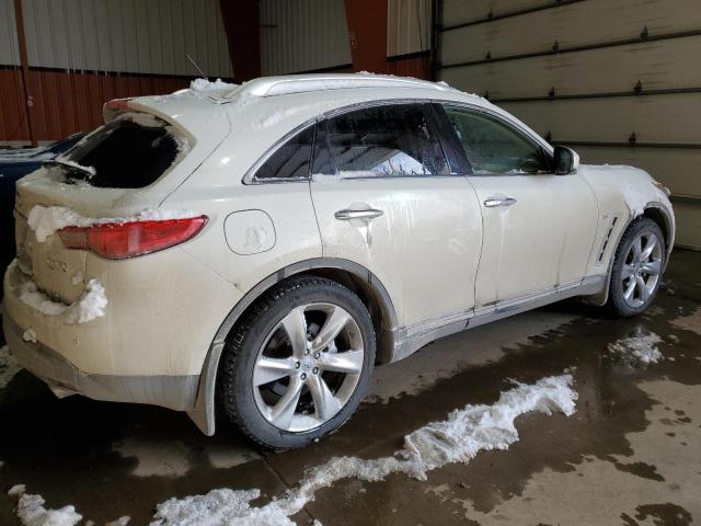 INFINITI QX70 2014 white  gas JN8BS1MW8EM400125 photo #4