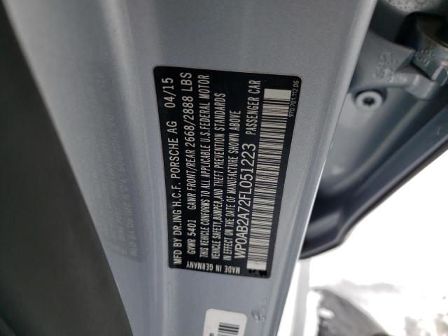 2015 PORSCHE PANAMERA S WP0AB2A72FL051223