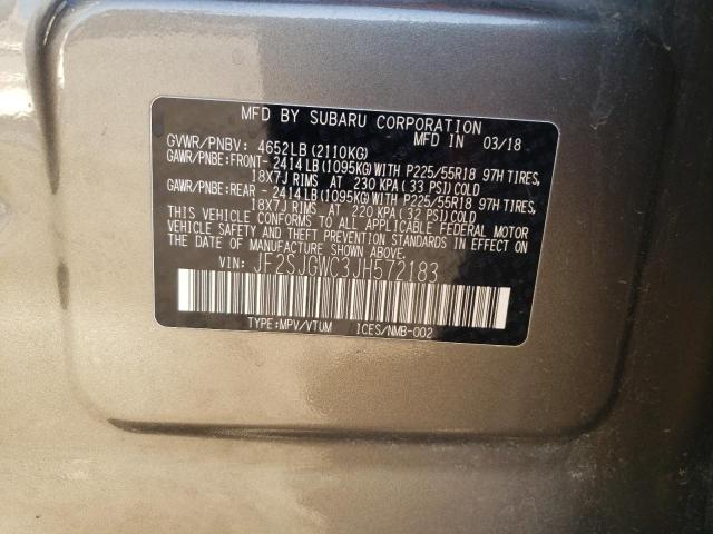 2018 SUBARU FORESTER 2 - JF2SJGWC3JH572183