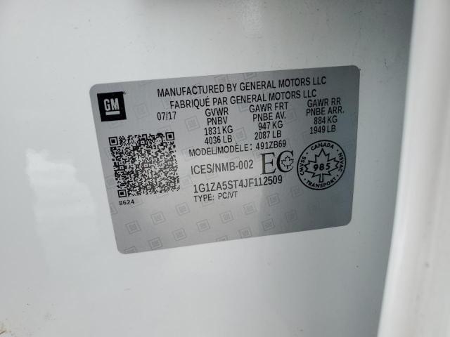 2018 CHEVROLET MALIBU L 1G1ZA5ST4JF112509