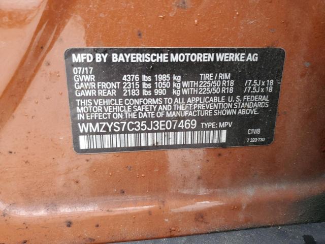 2018 MINI COOPER COU - WMZYS7C35J3E07469