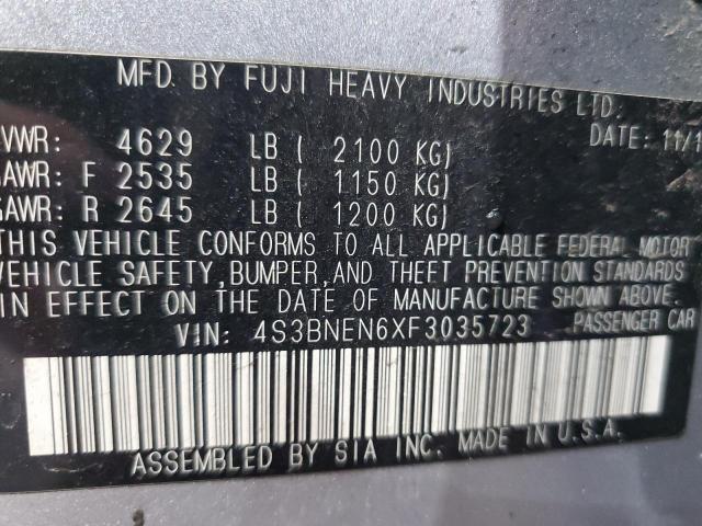 2015 SUBARU LEGACY 3.6 - 4S3BNEN6XF3035723
