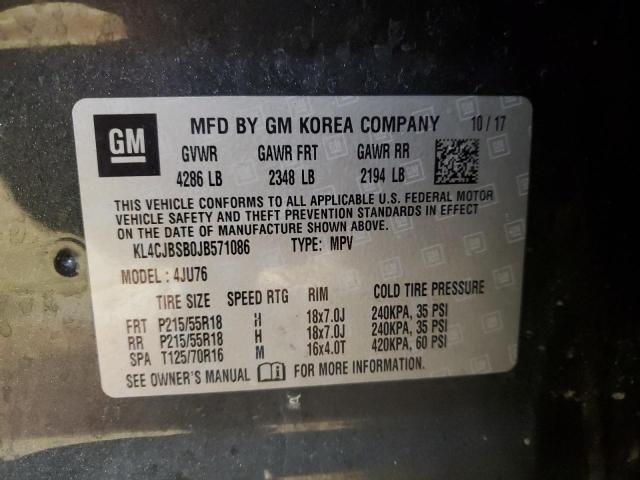 2018 BUICK ENCORE PRE - KL4CJBSB0JB571086