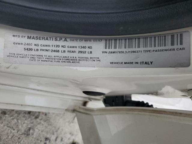 2018 MASERATI GHIBLI LUX - ZAM57XSL3J1286371