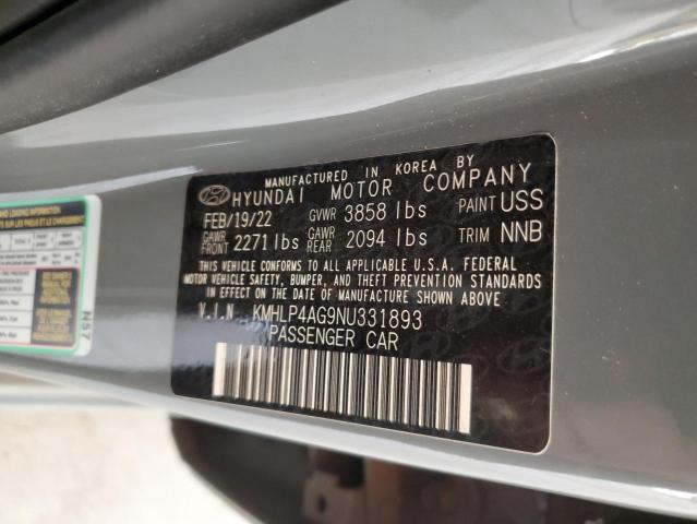 2022 HYUNDAI ELANTRA LI - KMHLP4AG9NU331893