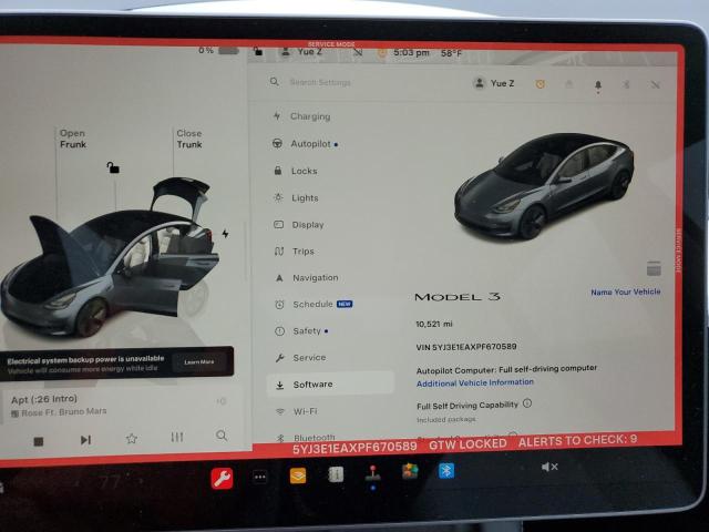 2023 TESLA MODEL 3 - 5YJ3E1EAXPF670589