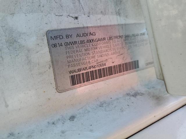 2015 AUDI A4 PREMIUM - WAUBFAFL4FN010554
