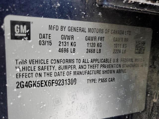 2015 BUICK REGAL 2G4GK5EX6F9231300