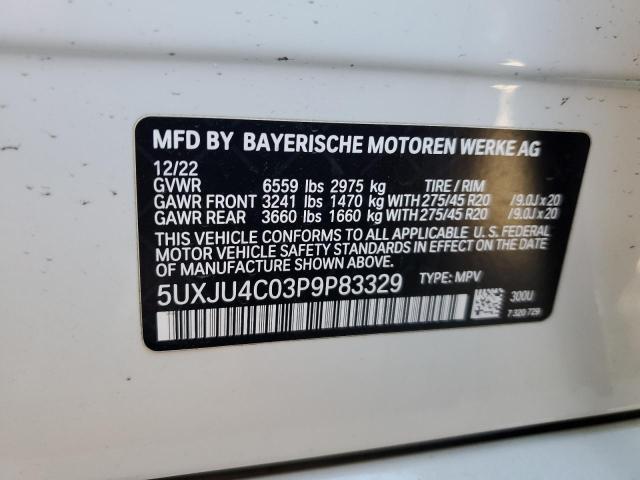 2023 BMW X5 M50I 5UXJU4C03P9P83329