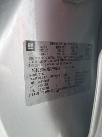 2016 GMC CANYON SLT 1GTG6DE37G1289258