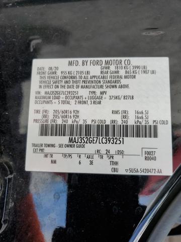 2020 FORD ECO MAJ3S2GE7LC393251