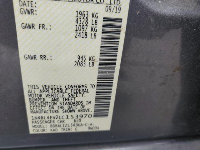 2020 NISSAN ALTIMA SL - 1N4BL4EV2LC153970