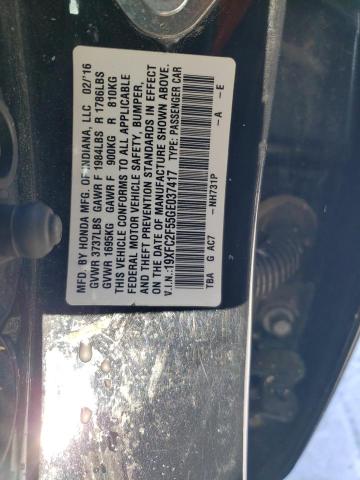 2016 HONDA CIVIC 19XFC2F55GE037417