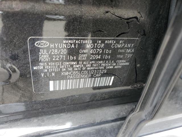 2020 HYUNDAI IONIQ SEL - KMHC85LC0LU231529
