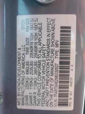 2021 HONDA CR-V EXL - 7FART6H82ME030527