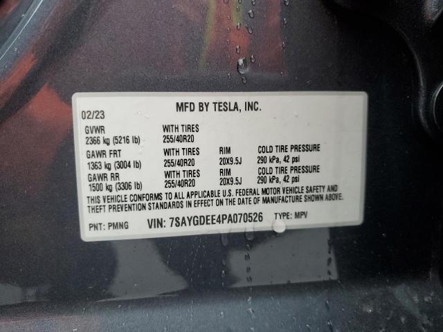 2023 TESLA MODEL Y - 7SAYGDEE4PA070526