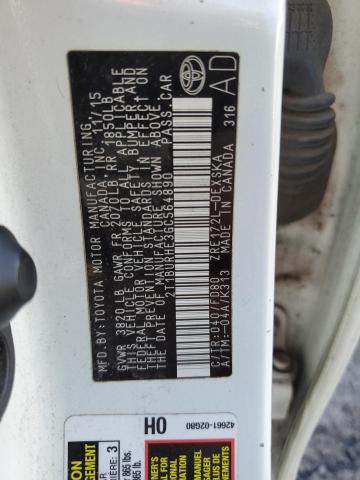 2016 TOYOTA COROLLA L - 2T1BURHE3GC564890