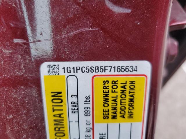 2015 CHEVROLET CRUZE LT - 1G1PC5SB5F7165634