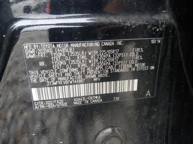 2015 TOYOTA RAV4 XLE - 2T3WFREV6FW144867