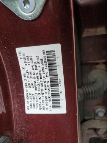 2016 HONDA ACCORD SPO - 1HGCR2F52GA070722