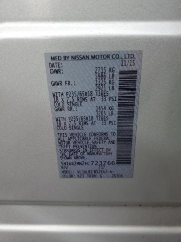 2015 NISSAN PATHFINDER - 5N1AR2MN2FC723766