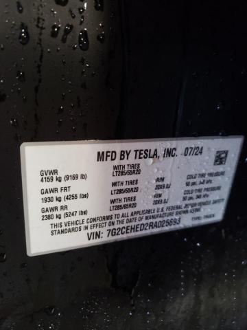 2024 TESLA CYBERTRUCK 7G2CEHED2RA025693