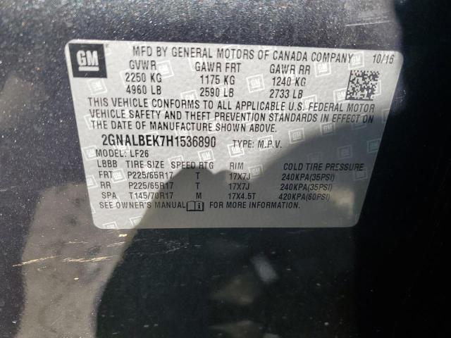 2017 CHEVROLET EQUINOX LS - 2GNALBEK7H1536890