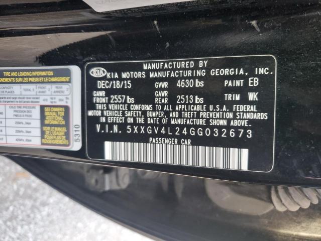 2016 KIA OPTIMA SXL - 5XXGV4L24GG032673