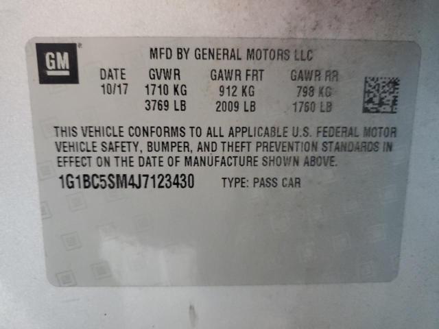 2018 CHEVROLET CRUZE LS 1G1BC5SM4J7123430