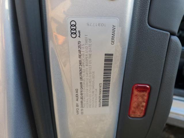 2019 AUDI A5 PRESTIG WAUFNCF51KA041473