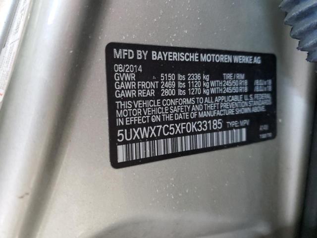 2015 BMW X3 XDRIVE3 - 5UXWX7C5XF0K33185