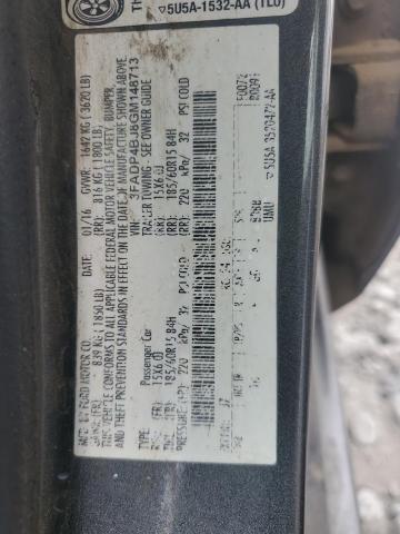 2016 FORD FIESTA SE - 3FADP4BJ8GM148713